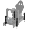 REACTOR Motion – simulator rig Sim racing cockpit fitted with REACTOR Motion actuators