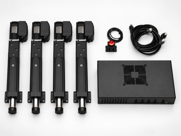 REACTOR Motion PRO – complete system set Four REACTOR Motion PRO actuators with control unit, cables and emergency stop