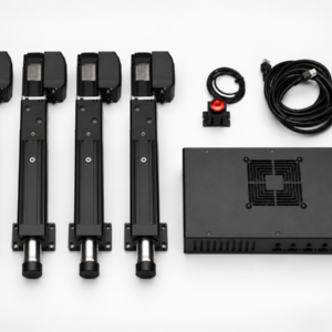 Four REACTOR Motion PRO actuators with control unit, cables and emergency stop