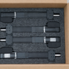 REACTOR Motion PRO – unboxing, actuator layer Four REACTOR Motion PRO actuators packed in protective foam